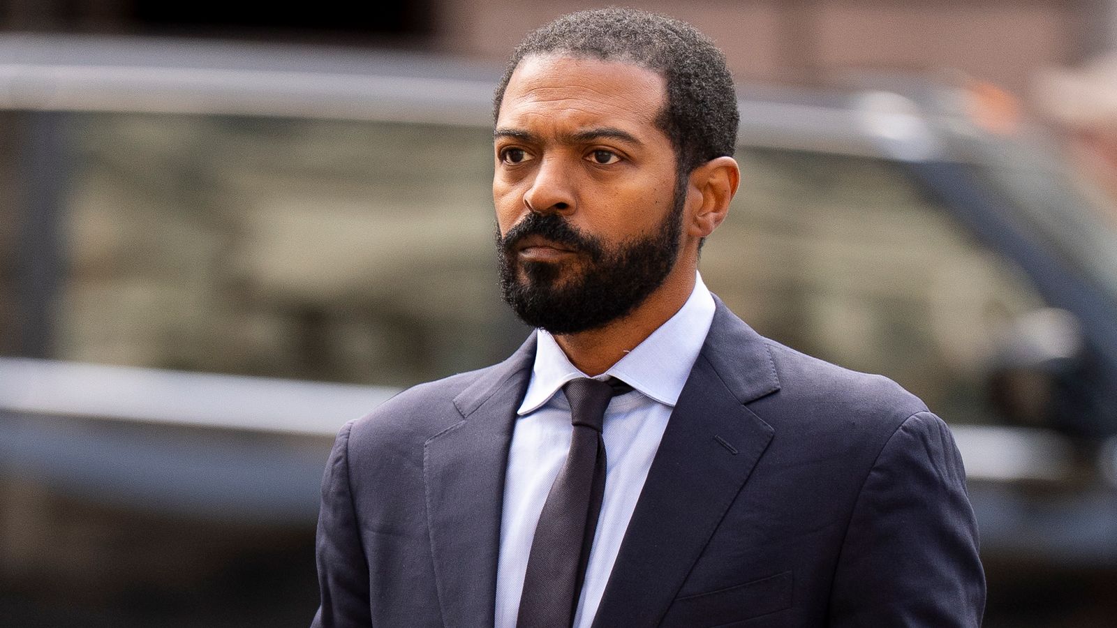 Noel Clarke arrives at the Royal Courts of Justice. Pic: PA