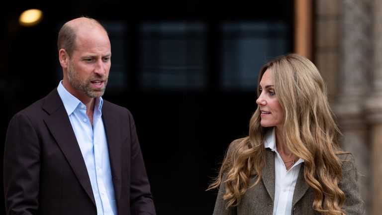 Prince William and Kate show off their different hairstyles. Pic; PA