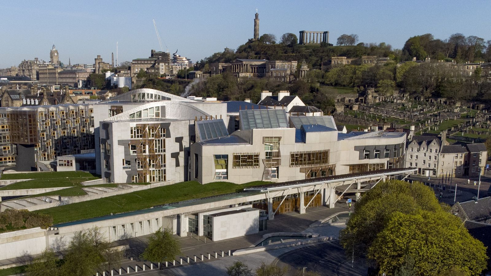 The Scottish Parliament building in Edinburgh. Pic: PA