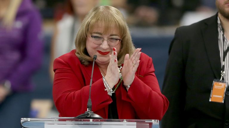 Labour's Sharon Hodgson pictured after winning her seat in the 2019 General Election. Pic: PA