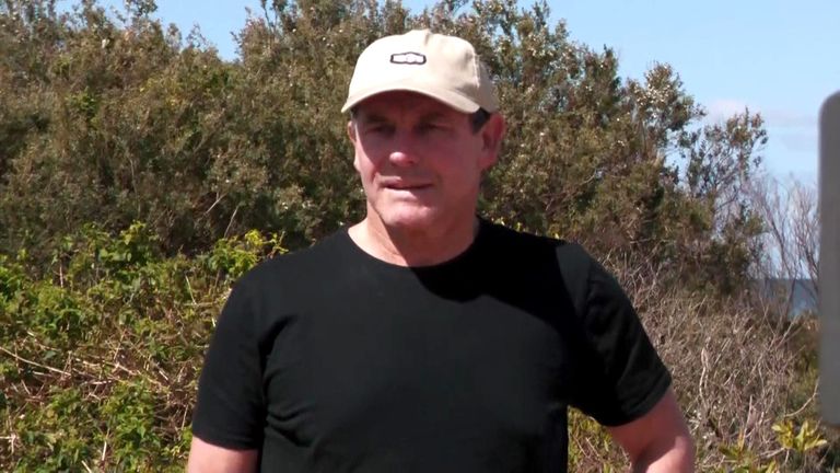 Mark Morgenthal said it 'looked like a six metre shark' in the attack. Pic: Sky News Australia