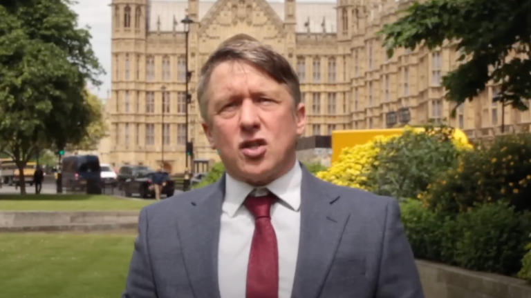 Tom Walker as his satirical creation. Pic: Jonathan Pie