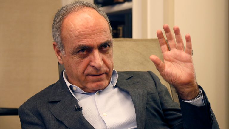 Co-defendant Franco-Lebanese businessman Ziad Takieddine. Pic: Reuters