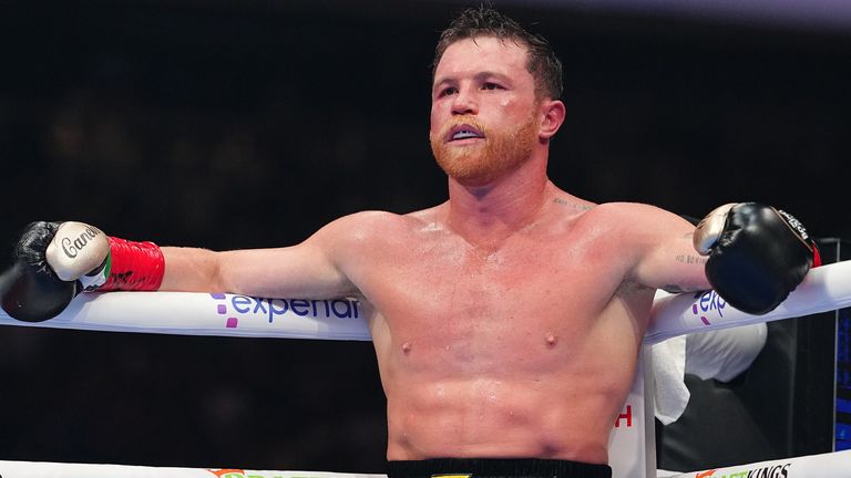 Saul 'Canelo' Alvarez sits dejected in between rounds in his fight against Terence Crawford on 14 September, 2025
