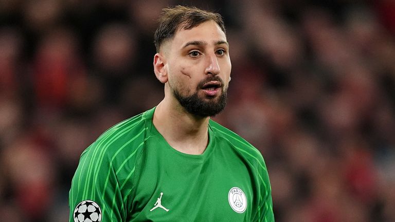 Paris Saint-Germain goalkeeper Gianluigi Donnarumma 