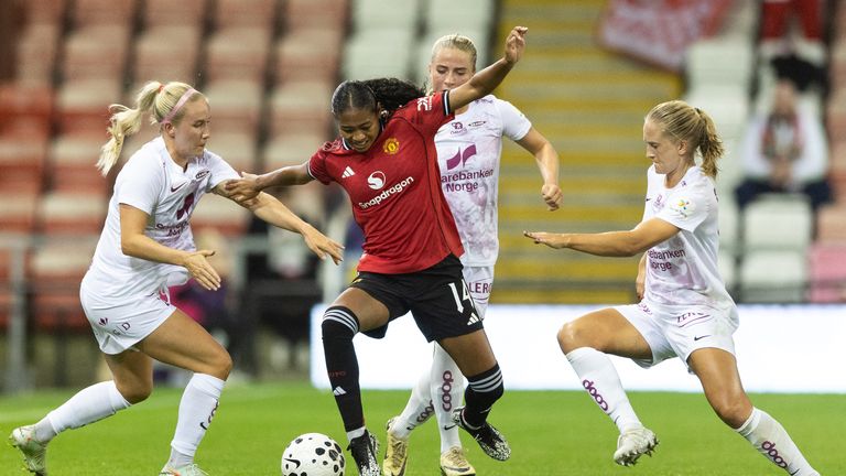 Manchester United's Jayde Riviere. 