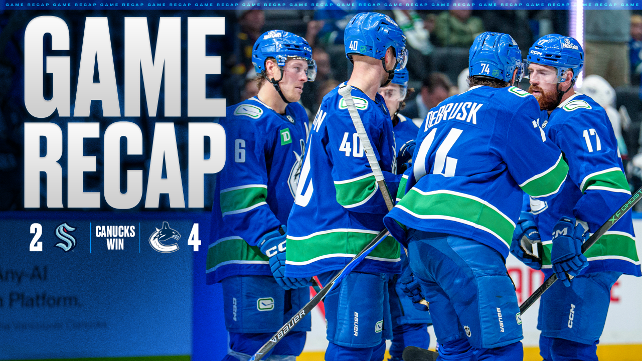 Canucks Edge Kraken 4-2 in Comeback Win at Rogers Arena