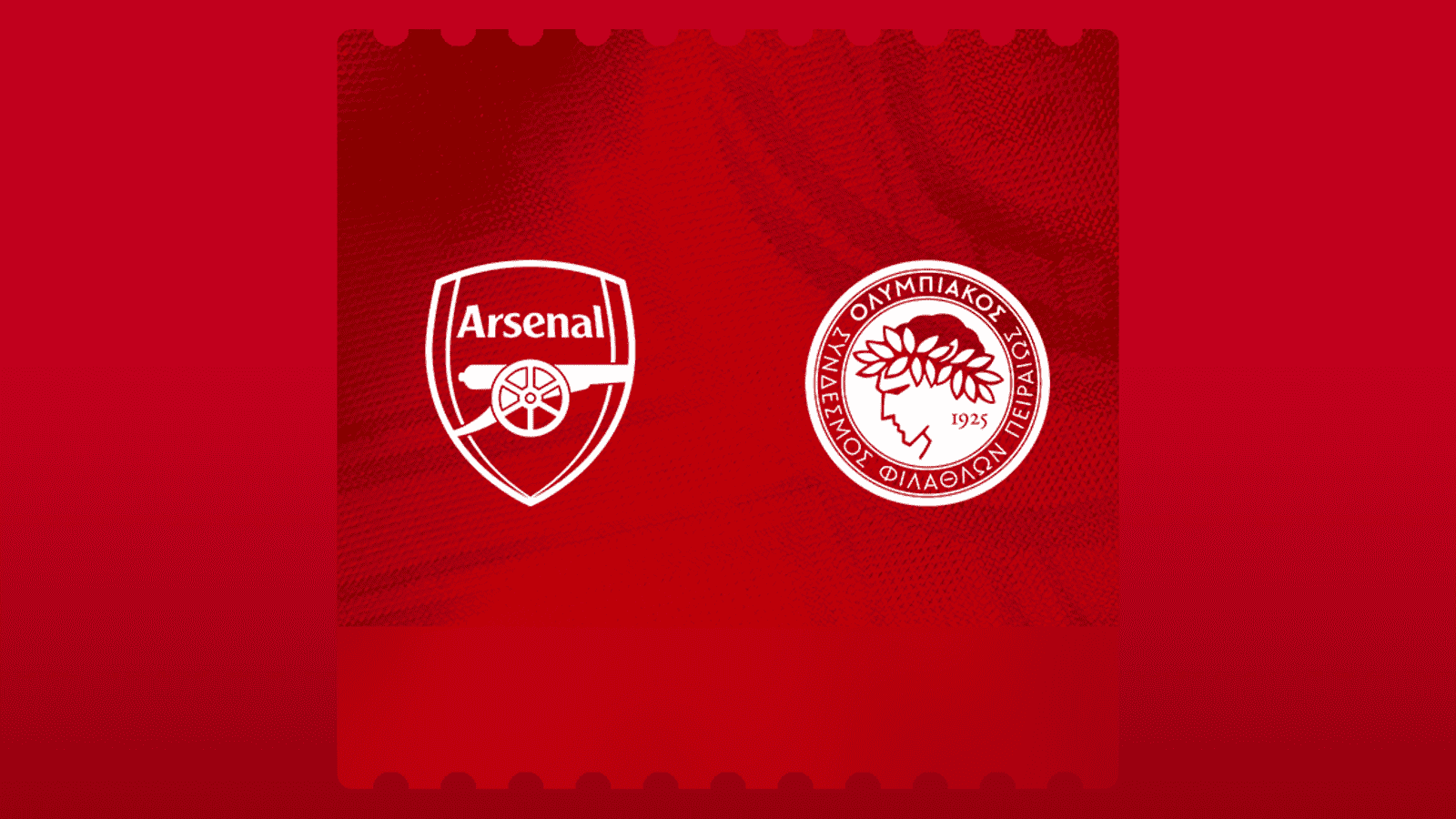 Ticket info: Arsenal v Olympiacos