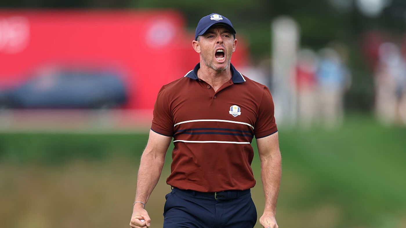 Ryder Cup MC steps down over chant aimed at golfer Rory McIlroy : NPR