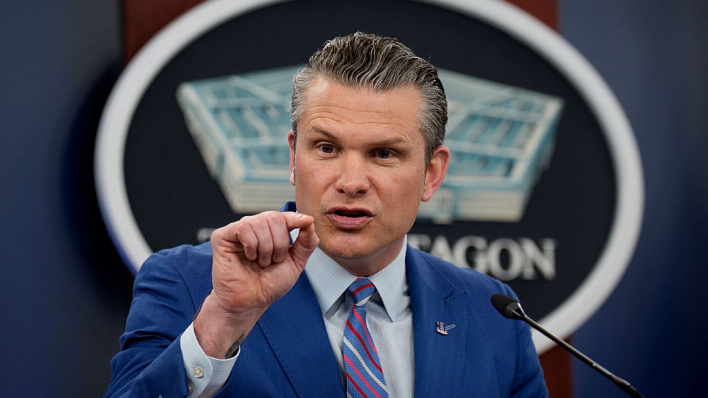 Defense Secretary Hegseth requires new 'pledge' for reporters at the Pentagon : NPR