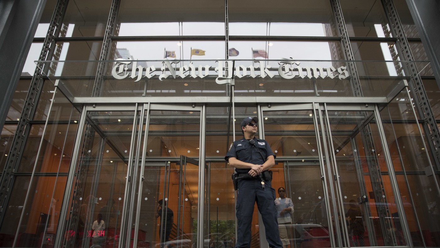 Trump sues 'New York Times' for $15 billion, alleging defamation : NPR