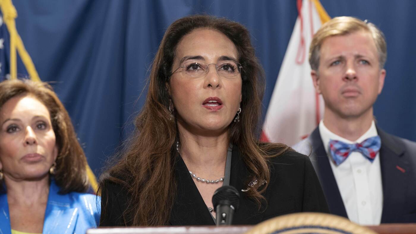 Trump's DOJ sues Maine and Oregon over states' voter data : NPR