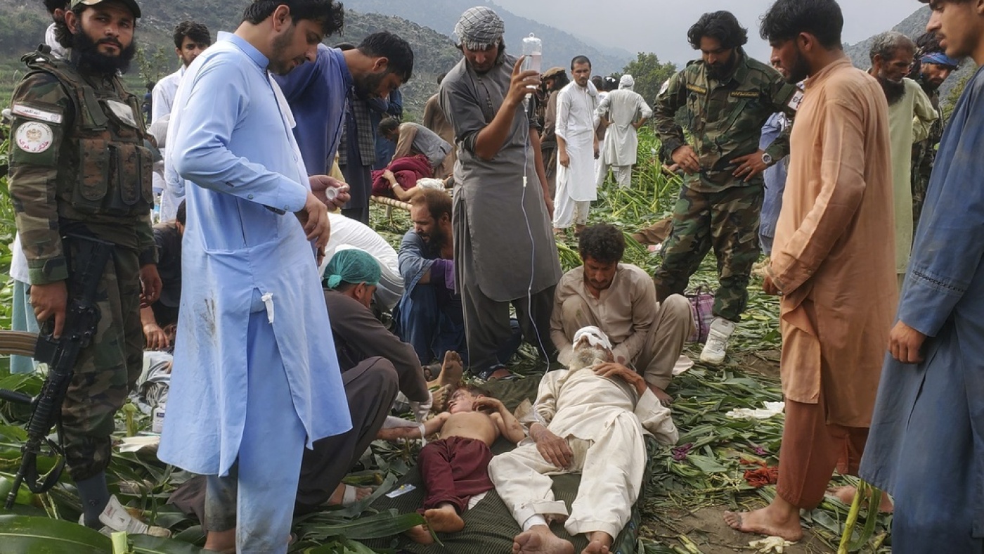Afghanistan earthquake kills hundreds of people near Jalalabad : NPR
