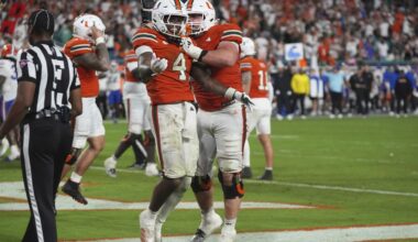 Miami jumps to No. 2 behind Ohio State in the AP Top 25