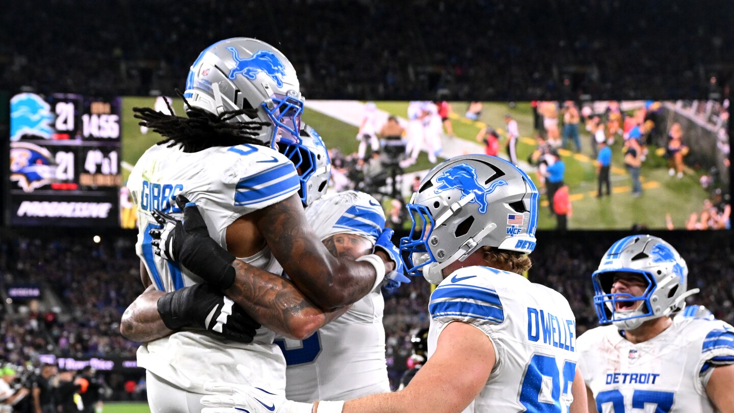 Monday Night Football: Lions run over Ravens 38-30