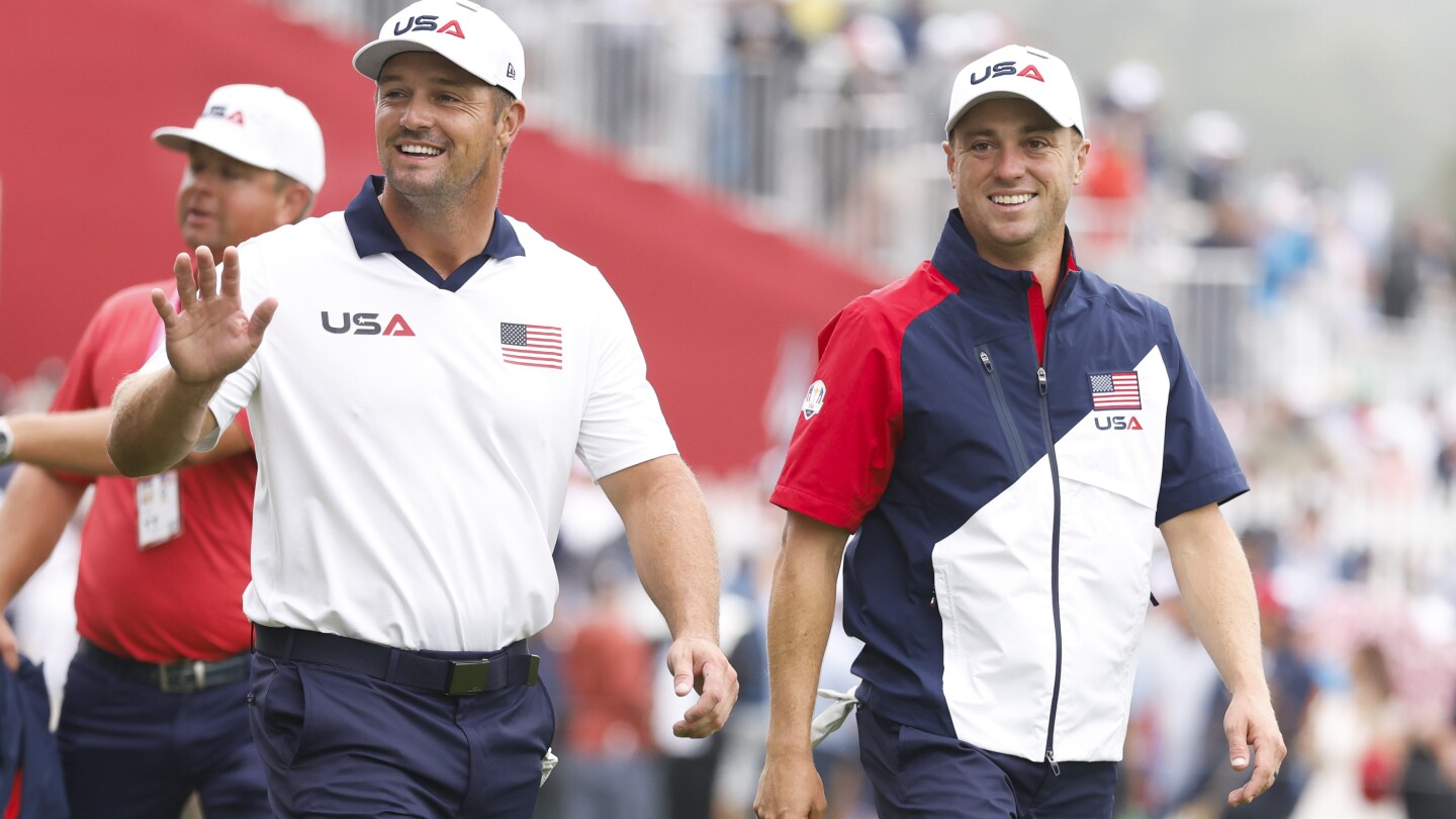 Ryder Cup 2025 pairings, starting times: Friday morning foursomes; Bryson DeChambeau, Justin Thomas team up