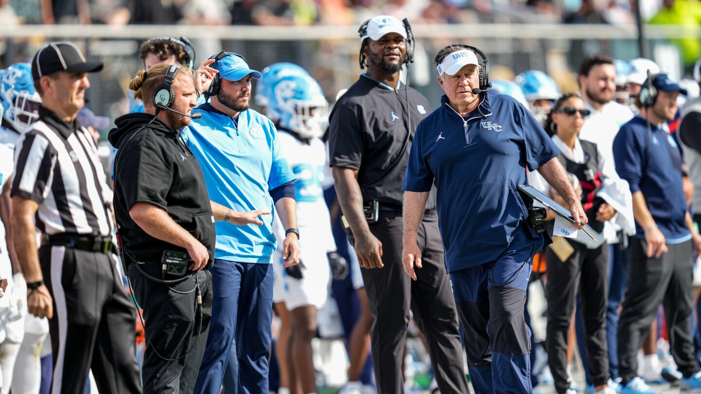 Bill Belichick suffers another blowout loss as North Carolina falls to UCF 34-9