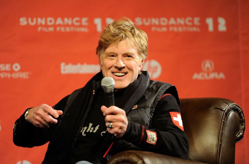 PARK CITY, UT - JANUARY 19:  Sundance Institute President and Founder Robert Redford speaks at the opening day press conference held at the Egyptian Theatre during the 2012 Sundance Film Festival on January 19, 2012 in Park City, Utah.  (Photo by Jemal Countess/Getty Images)