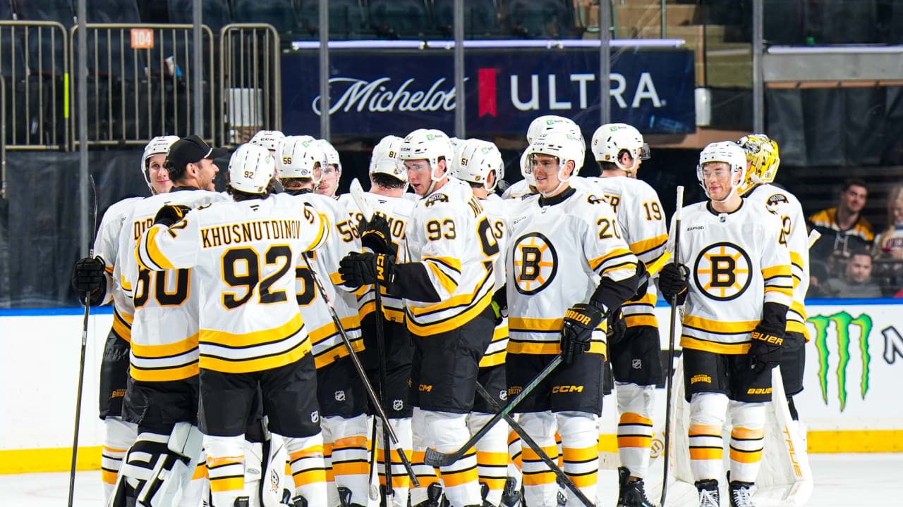 Eyssimont Leads Bruins to First Preseason Win in ‘Sign of a Mature Team’