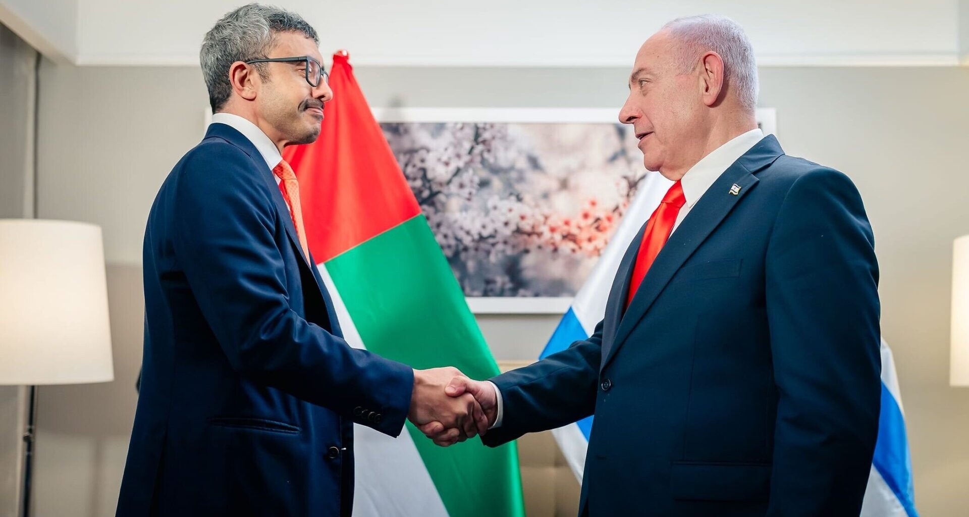 Meeting Netanyahu, Emirati FM calls for Gaza truce, hostage release, 2-state solution