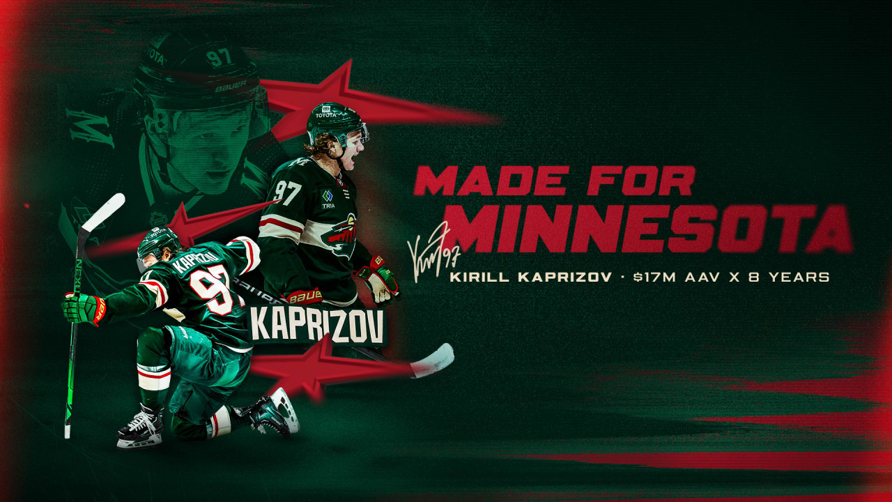Minnesota Wild Signs Kirill Kaprizov to an Eight-year Contract Extension