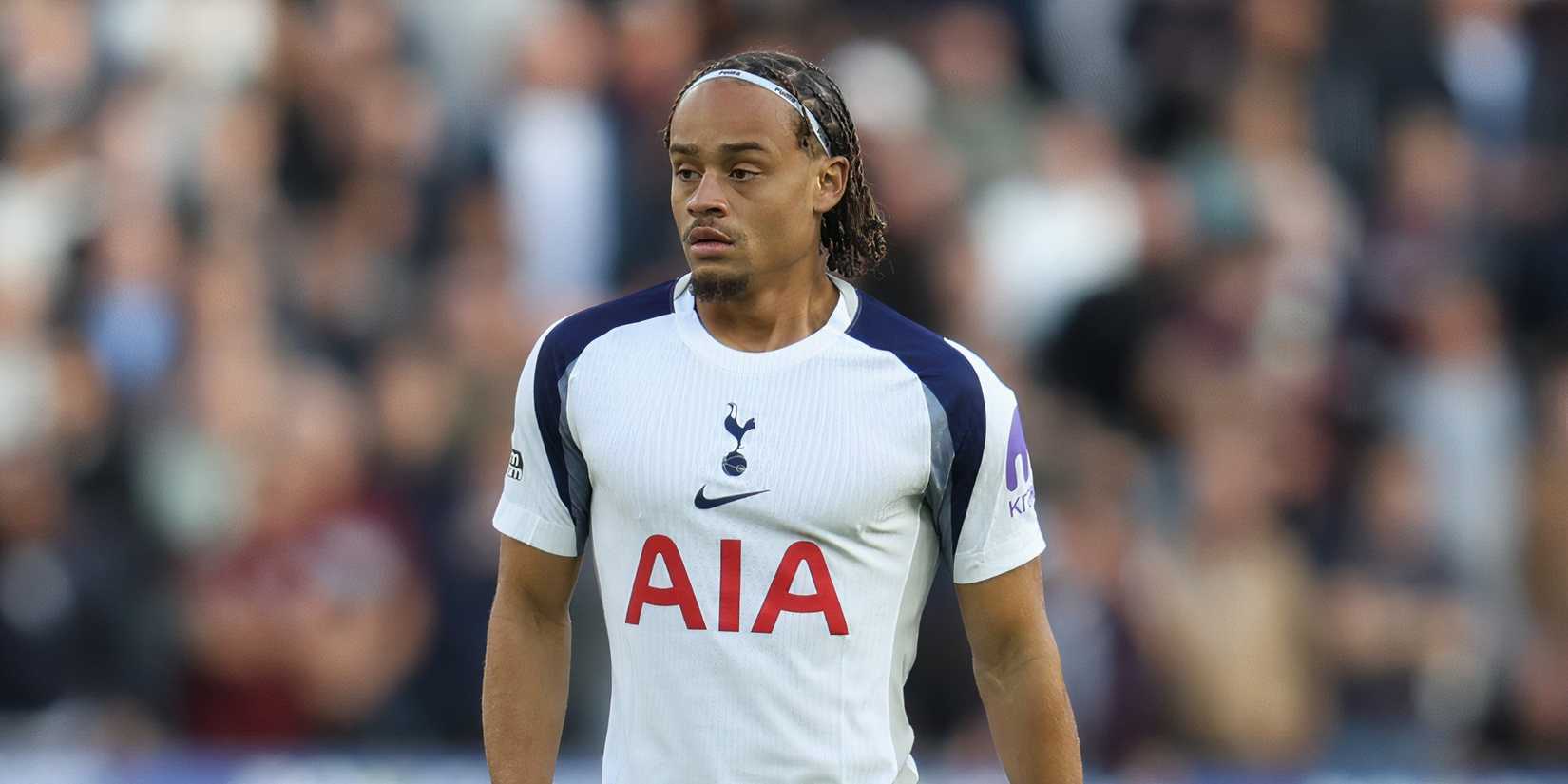 Xavi Simons in action for Tottenham Hotspur