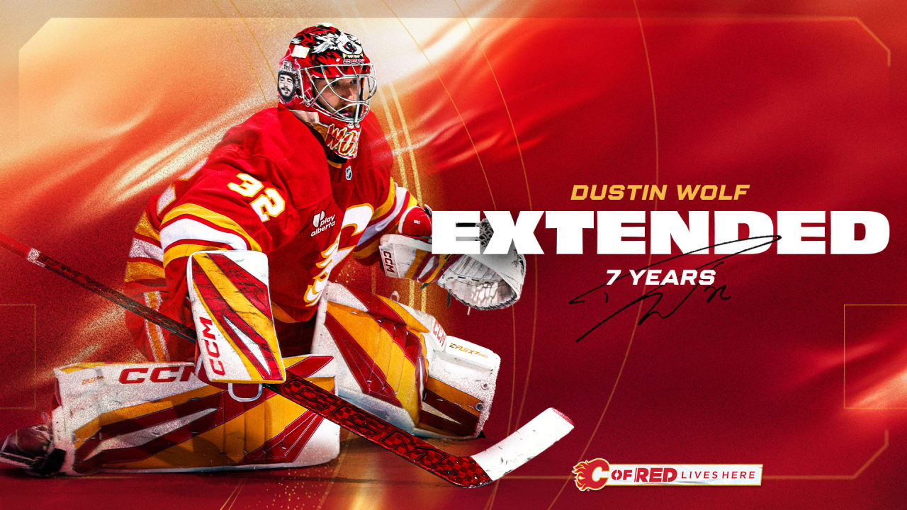 Flames Re-Sign Dustin Wolf | Calgary Flames