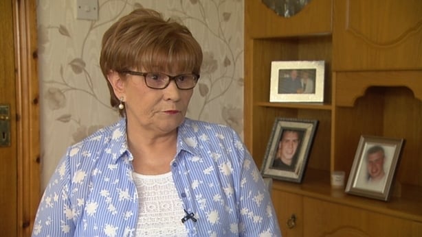 Breege Quinn, mother of Paul Quinn, who was murdered in Armagh