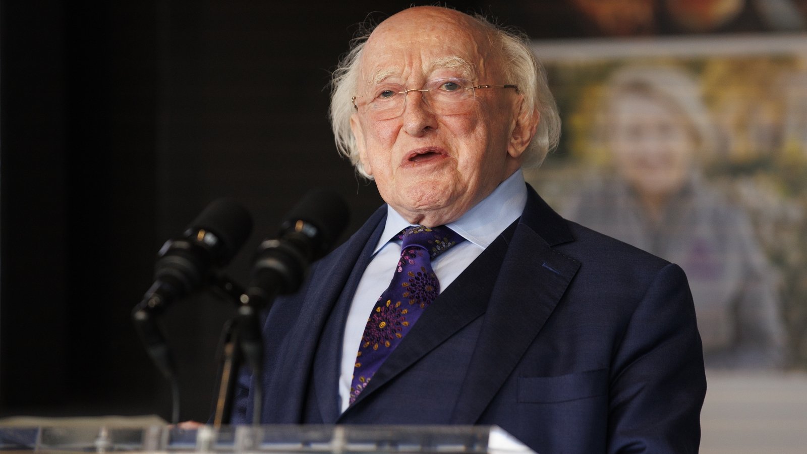 President Higgins spends second night in hospital