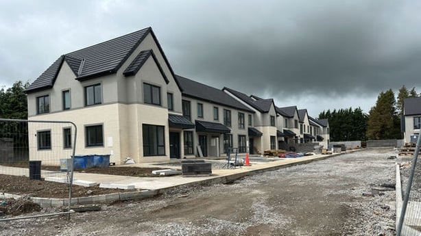 An uncompleted housing project in Kildare 