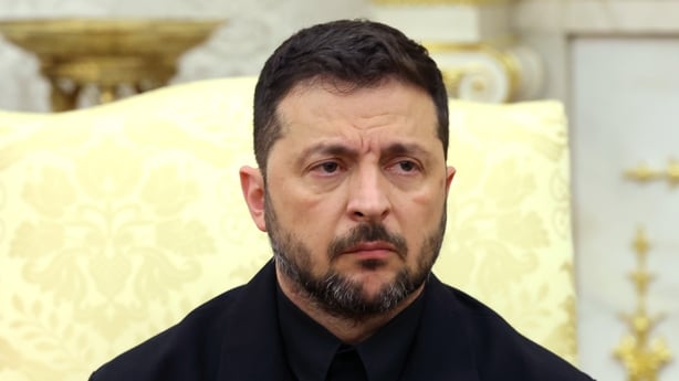 Ukrainian President Volodymyr Zelensky meets with US President Donald Trump in the Oval Office at the White House on August 18, 2025 in Washington, DC. President Trump is hosting President Zelensky at the White House 