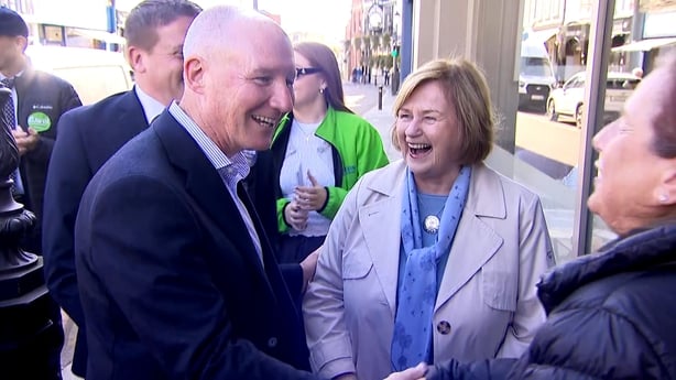 Jim Gavin canvassing in Dalkey, Dublin