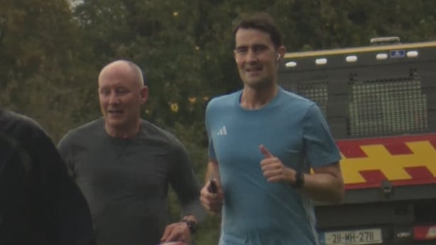 Jim Gavin and Jack Chambers running