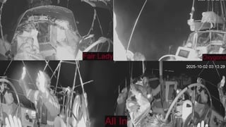 Snapshot from the livestream of the Israel interception