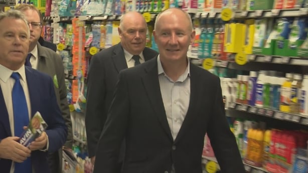 Jim Gavin campaigning in Portlaoise