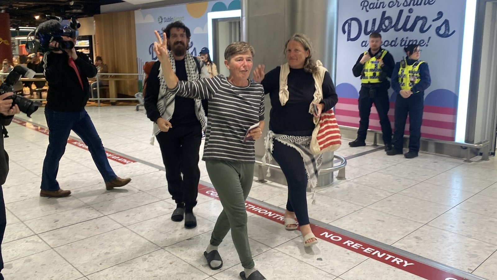 Three Irish citizens arrive home after Israeli detention