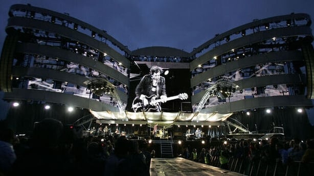 Keith Richards of the Rolling Stones performing on stage at Slane Castle in 2007
