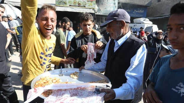 Palestinians released by Israel under the first phase of the ceasefire agreement arrive at Nasser Hospital in Khan Younis, Gaza