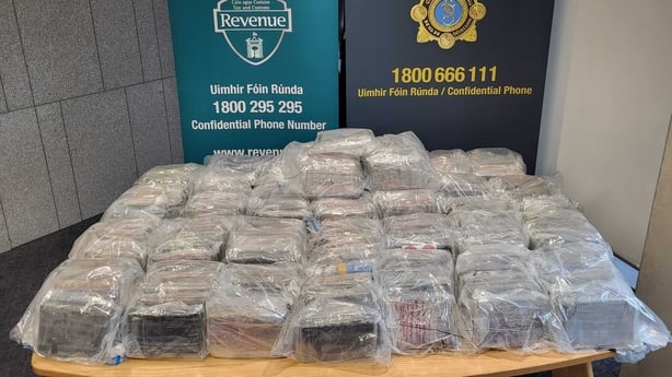 Seized drugs are pictured