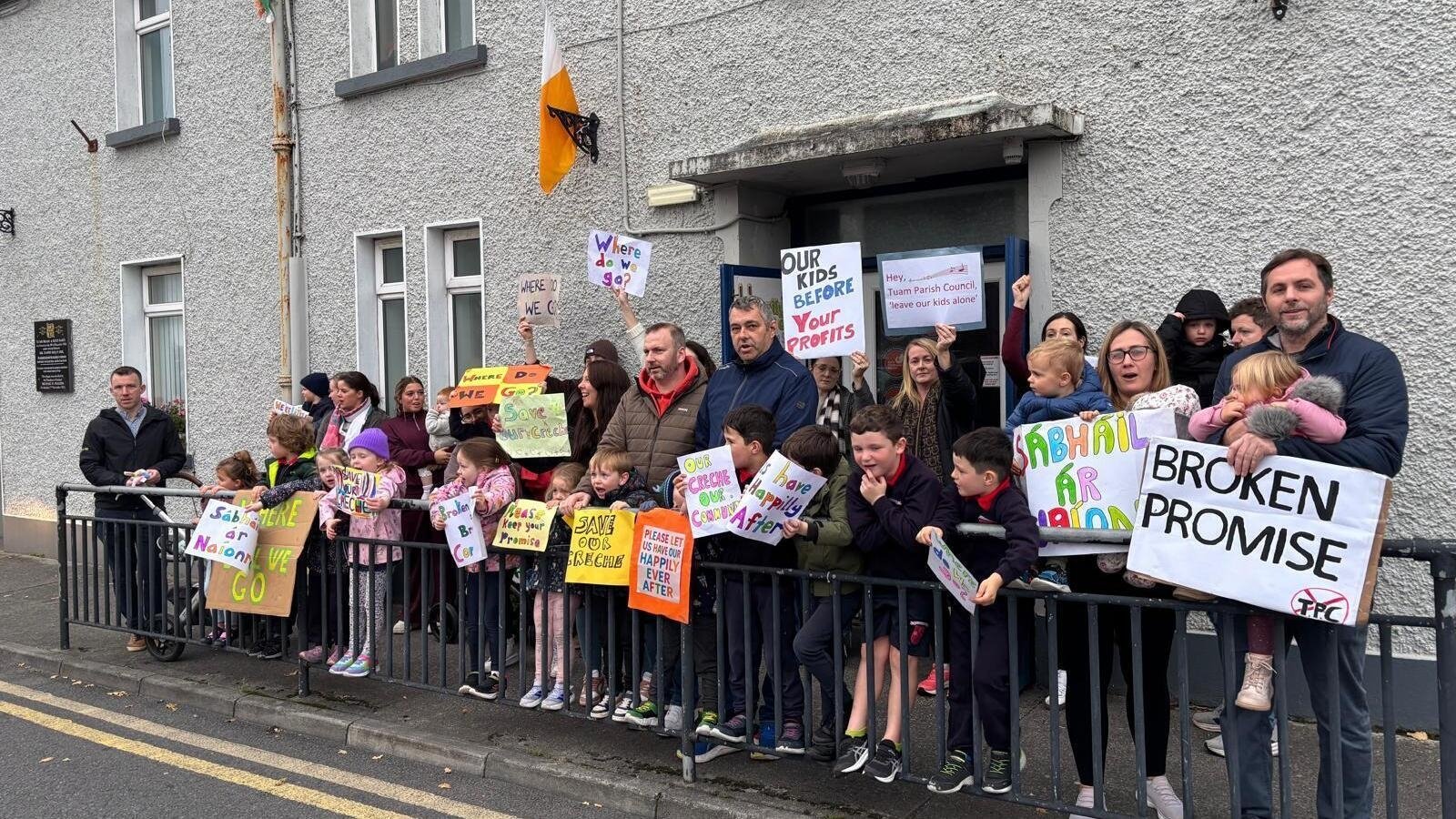 'Not giving up' - Tuam families fight to keep crèche open