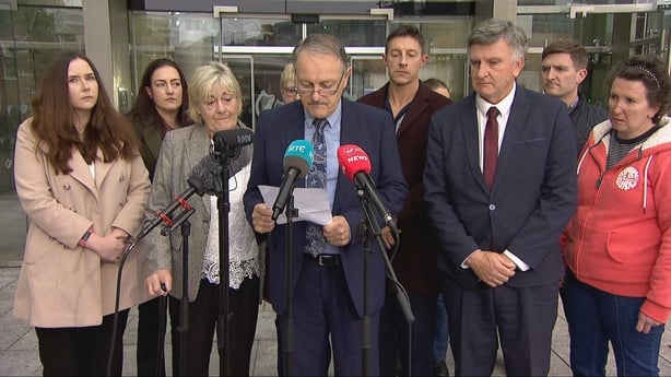 Niland Family outside court