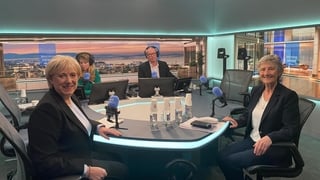 Heather humphreys catherine connolly karen creed and gavin jennings in the morning ireland studio