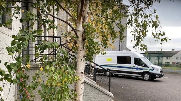 a prison van outside nenagh district court in tipperary