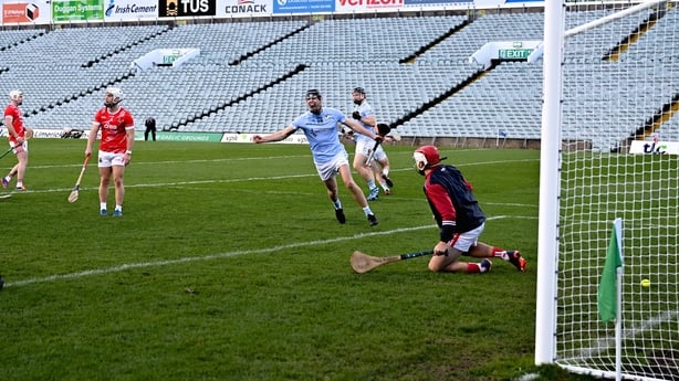 19 October 2025; Conor Boylan of Na Piarsaigh, 28, celebrates after scoring his side's second goal late in normal time during the Limerick County Senior Club Hurling Championship final match between Doon and Na Piarsaigh at TUS Gaelic Grounds in Limerick. Photo by Brendan Moran/Sportsfile