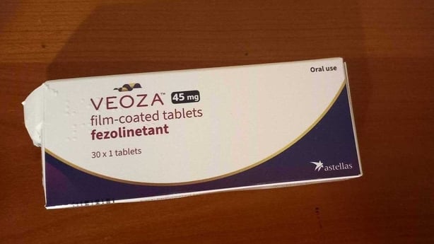 A packet of the non-hormonal medication Veoza