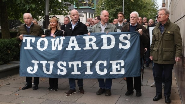 Families of the victims of Bloody Sunday at Belfast Crown Court for the Solider F verdict
