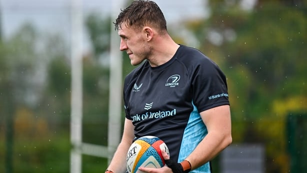 20 October 2025; Bobby Sheehan during a Leinster rugby squad training at Rosemount in UCD, Dublin. Photo by Sam Barnes/Sportsfile