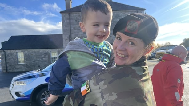 2264: Comdt Joanna Naughton and her son Nathan