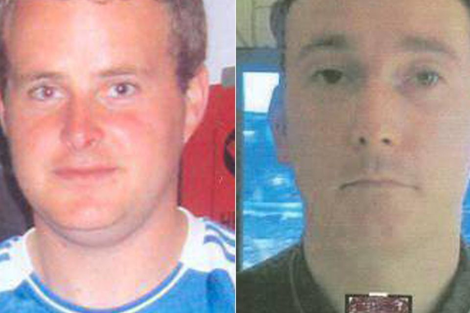 Eoin O'Connor (L) and Anthony Keegan