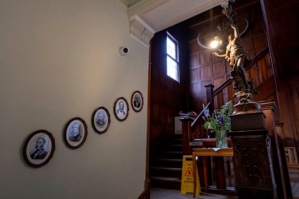 Governors who once resided at Toorak House adorn its walls, which may no longer be publicly accessible if the Swedish Church sells it to a private buyer.